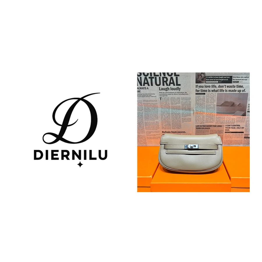 【晚晚真皮高定】19CM原创高定真皮-SWIFT8813大象灰-J071