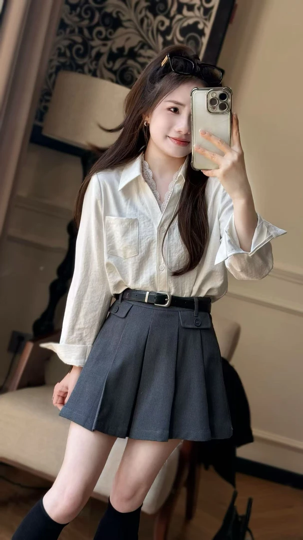 胖哥精选女鞋小个子定制衬衣CY9719