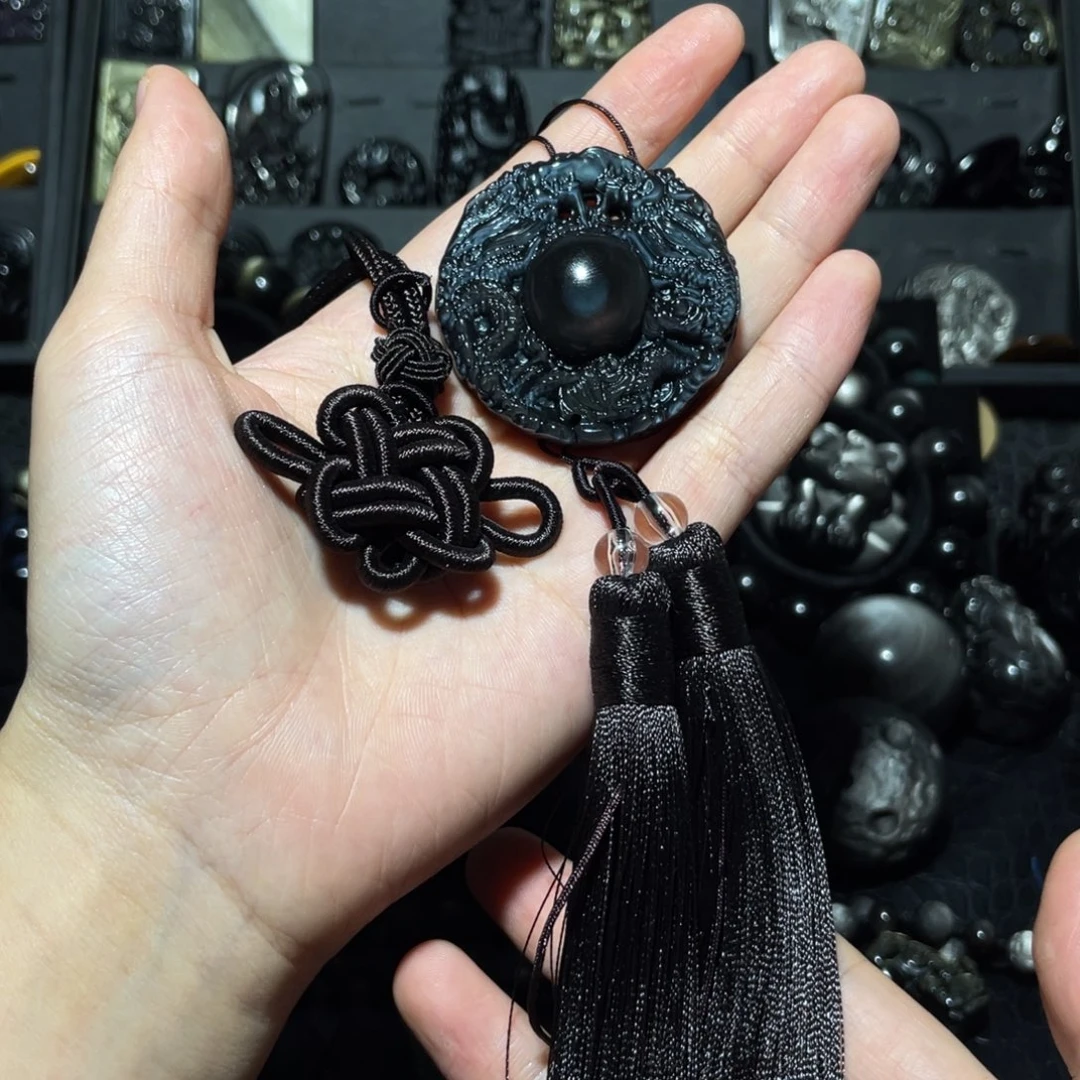 一***一黑曜岩未镶嵌颈饰