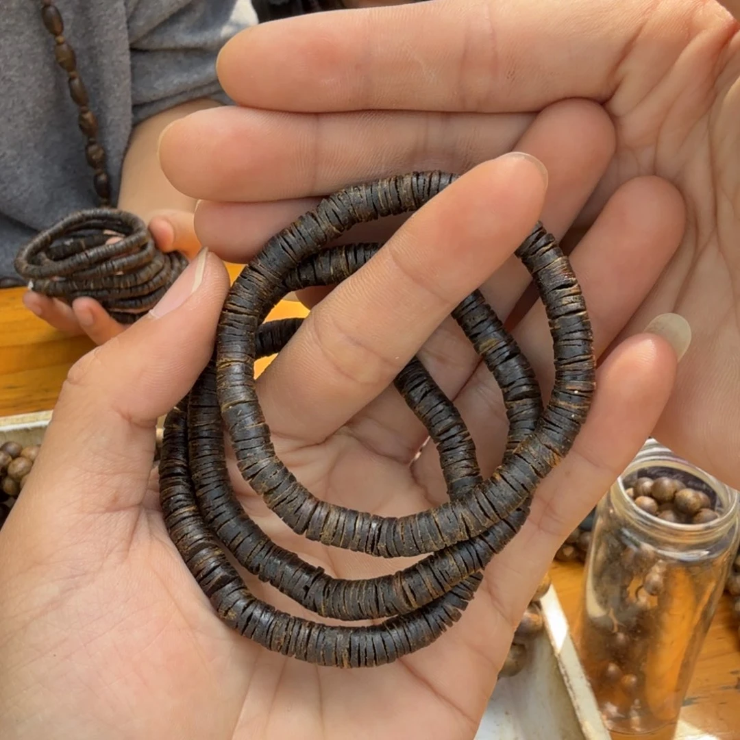 沉香沉香碎屑单圈沉水片珠6克多样性发一