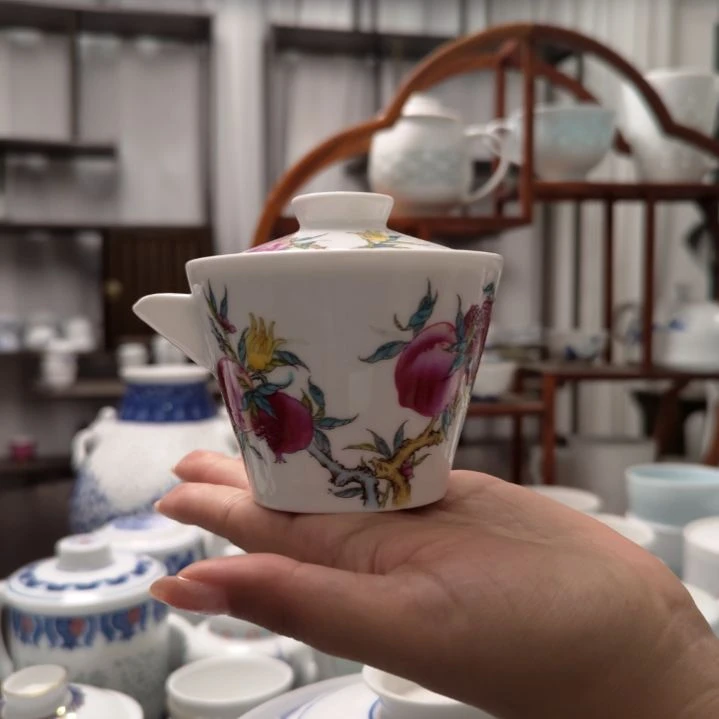 瓷三多旅行茶具一套一壶两杯