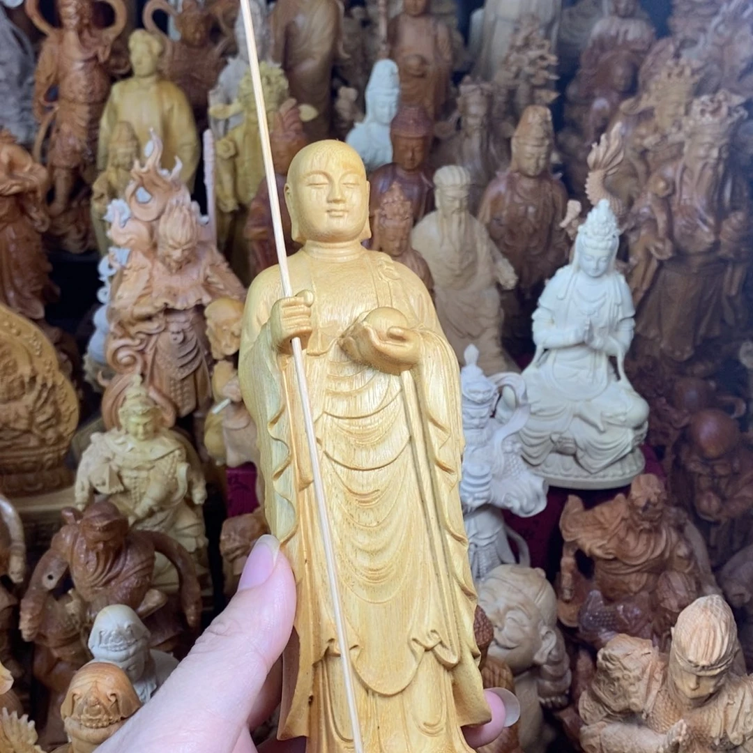 风***路木黄金檀20厘米高地藏王