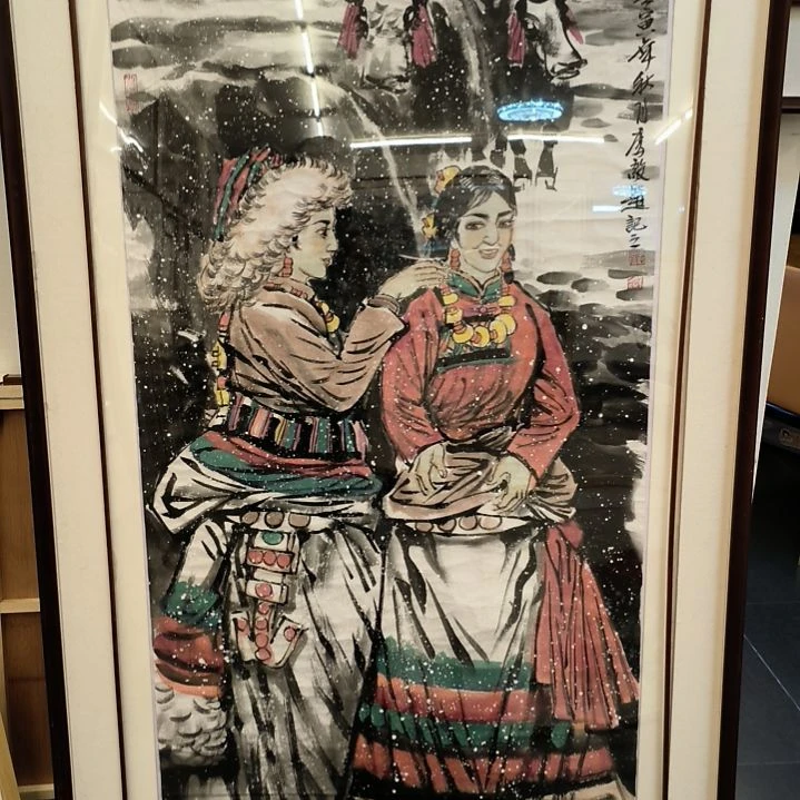 国画8平尺人物画作精品