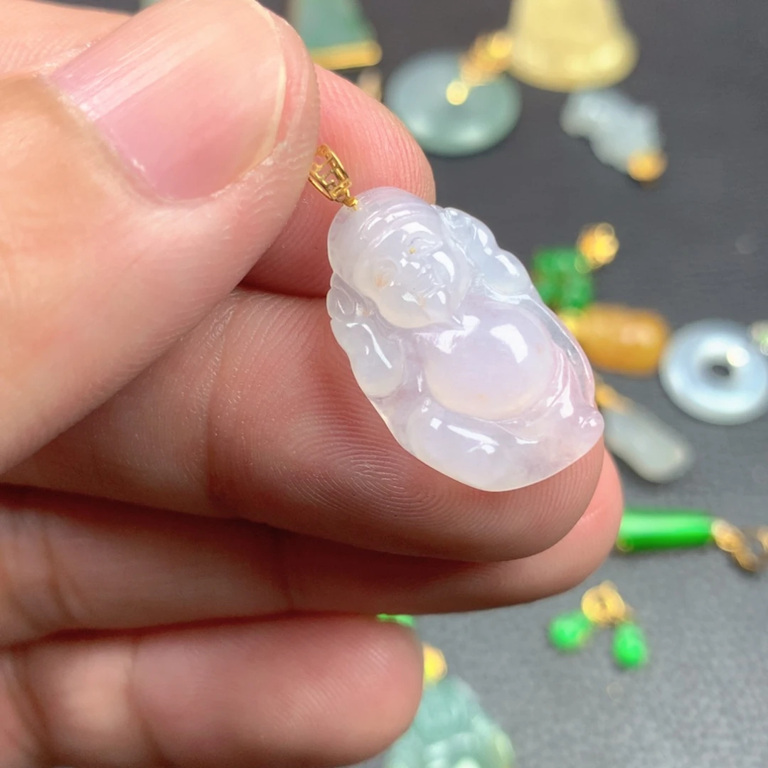 【闪购商品】颈饰18K金镶嵌翡翠翡翠