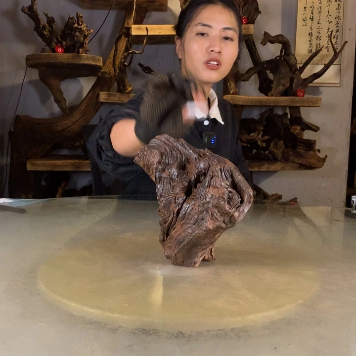 晨***光天然云南紫柚木会黄水