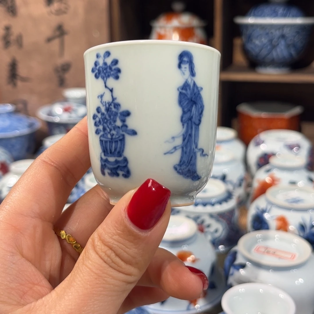 杯子陶景德镇陶瓷主人杯