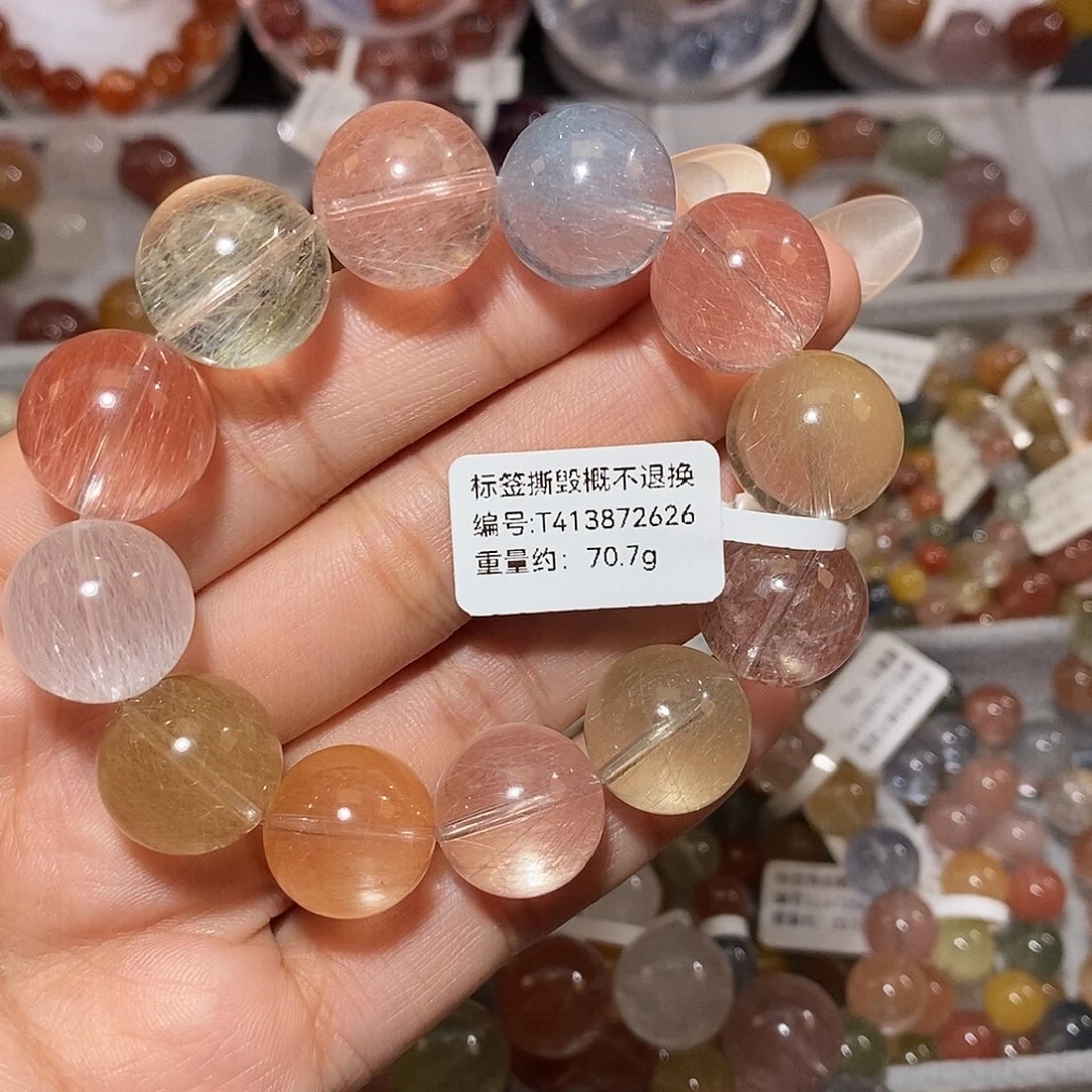 手链水晶未镶嵌彩兔毛手链16