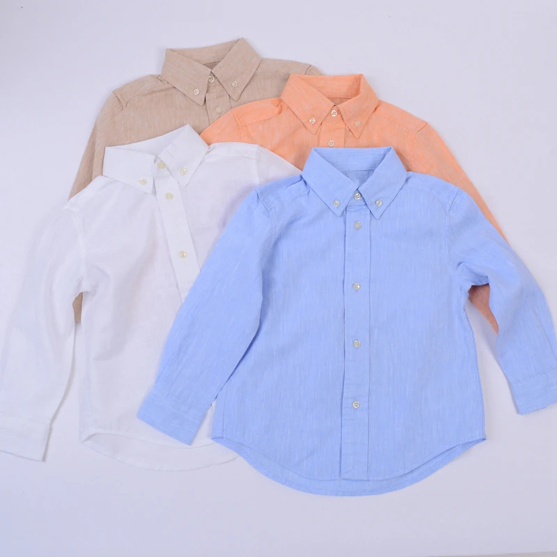 棉麻衬衫 男女童