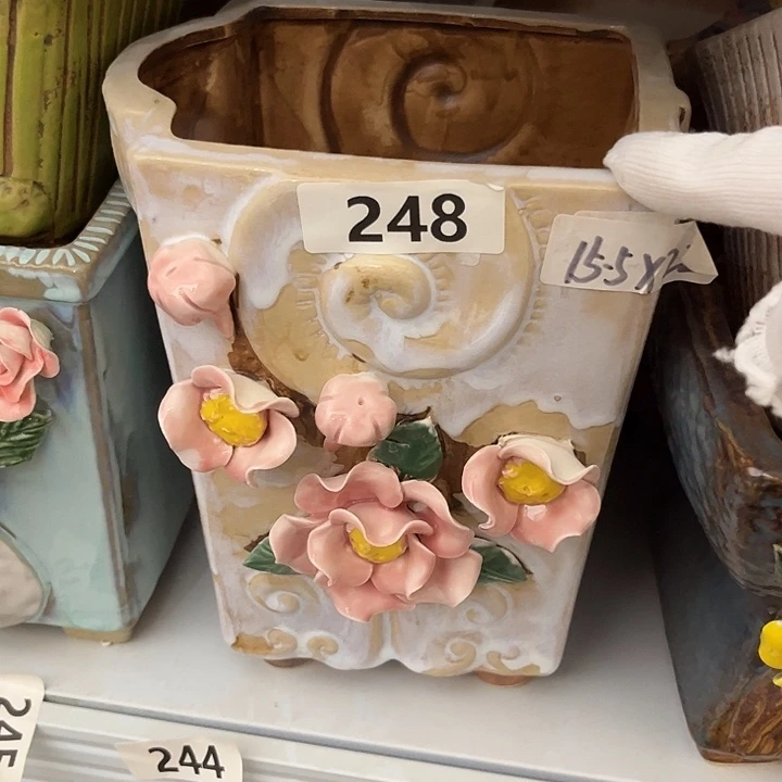 粗陶材质多肉花盆