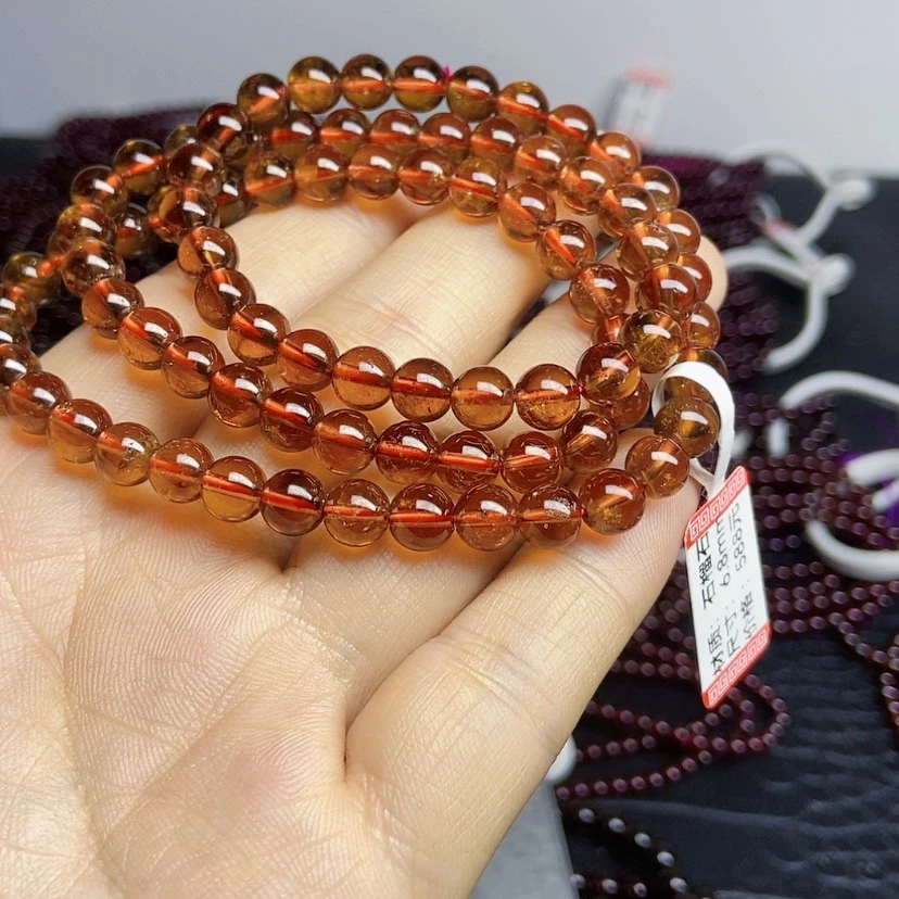 【闪购商品】石榴石（芬达石）手链未镶嵌不*了