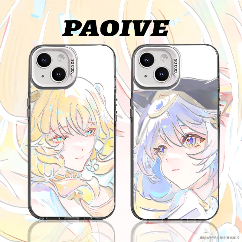 阿格莱雅赛飞儿苹果华为vivo一加iPhone小米三星防摔彩银手机壳