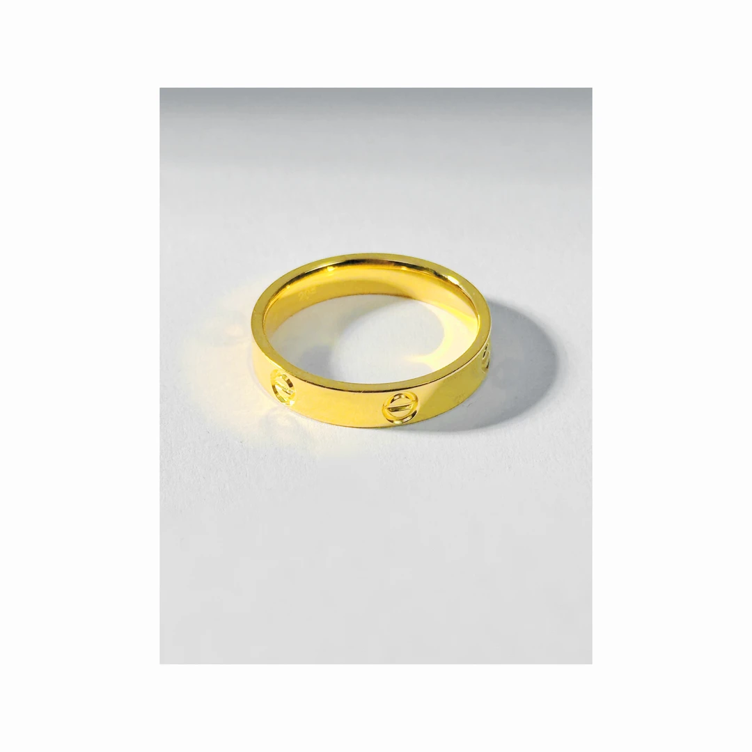 合金戒指 合金戒指卡家Hazina光面系列经典百搭款