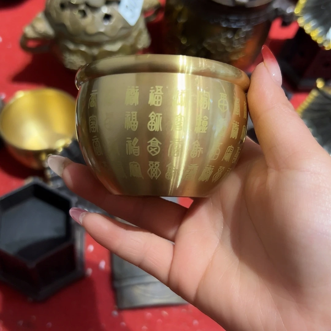 黄铜摆件，文房摆件