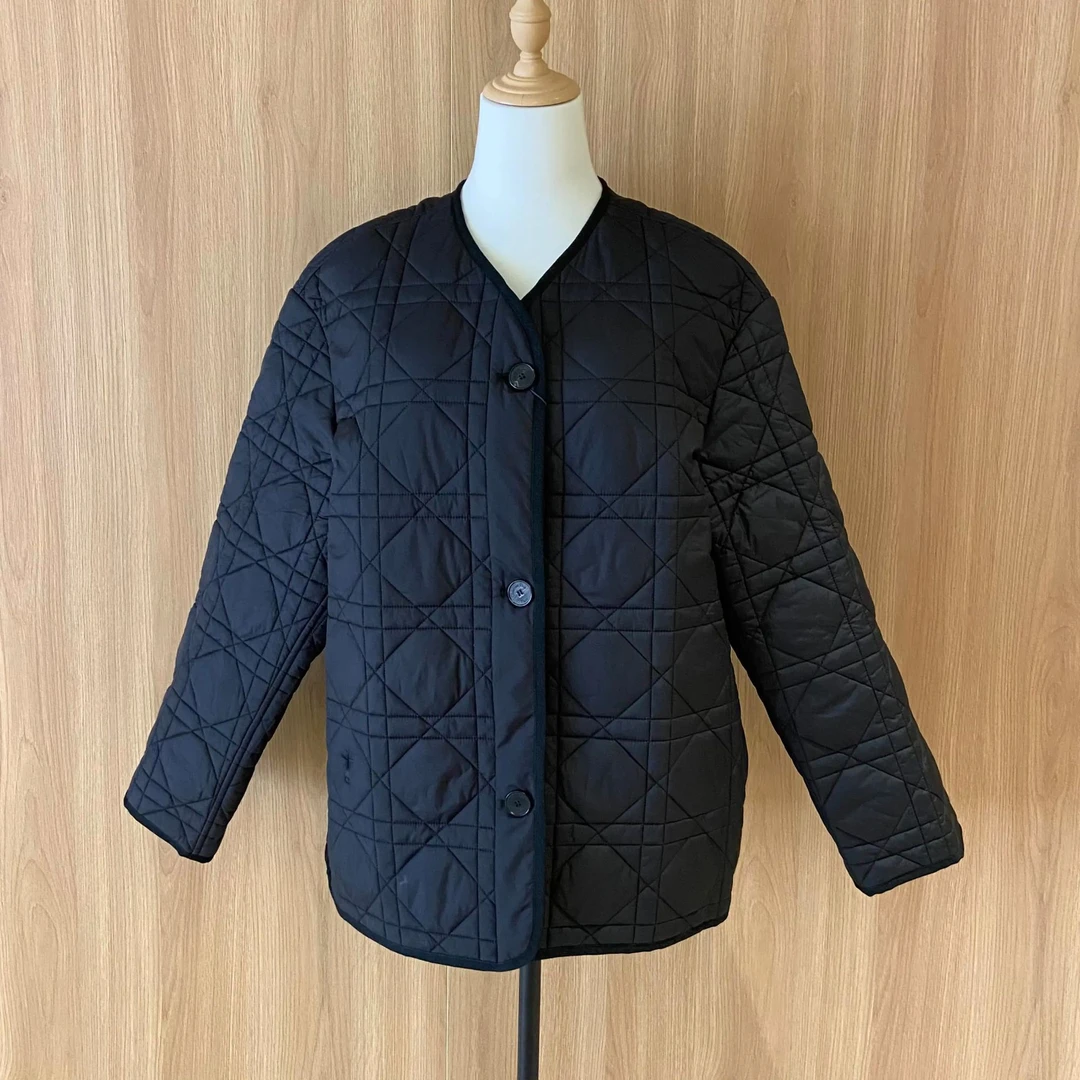 99新 DIOR/迪奥 su/黑色藤格纹棉服 /41931581/代卖服务