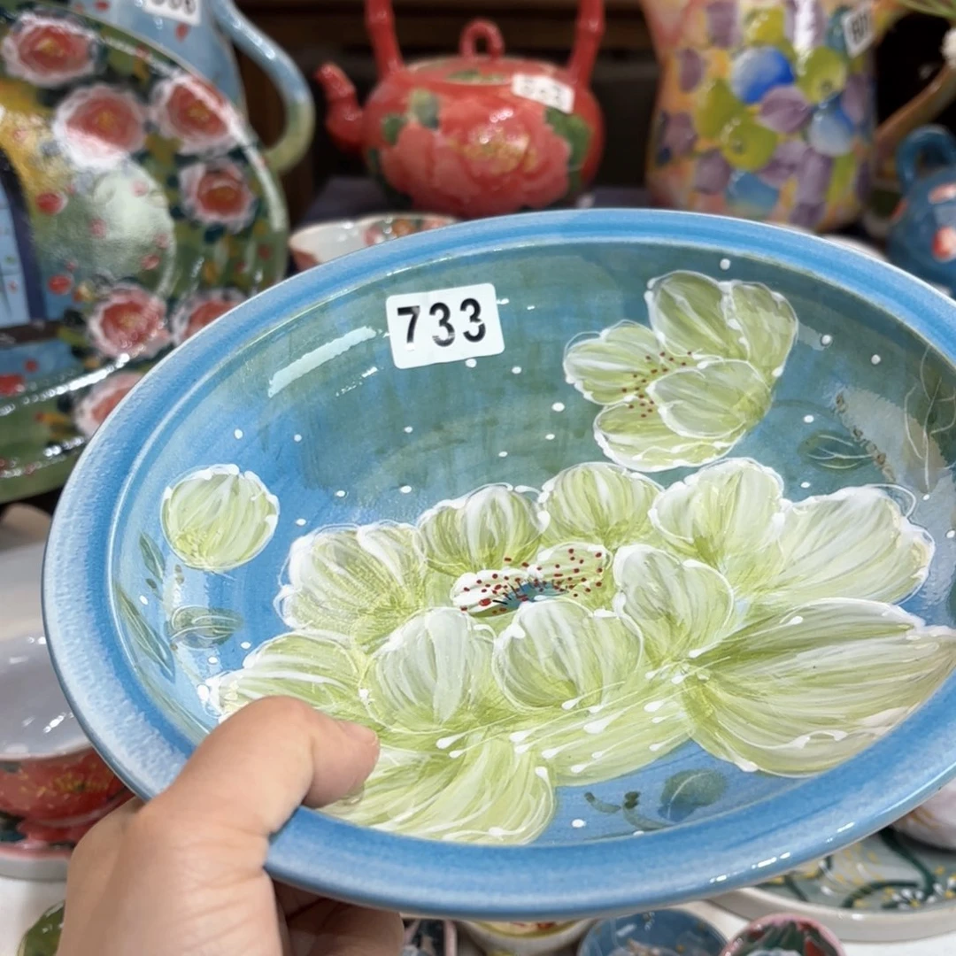 景德镇手绘高温釉下彩陶瓷茶具