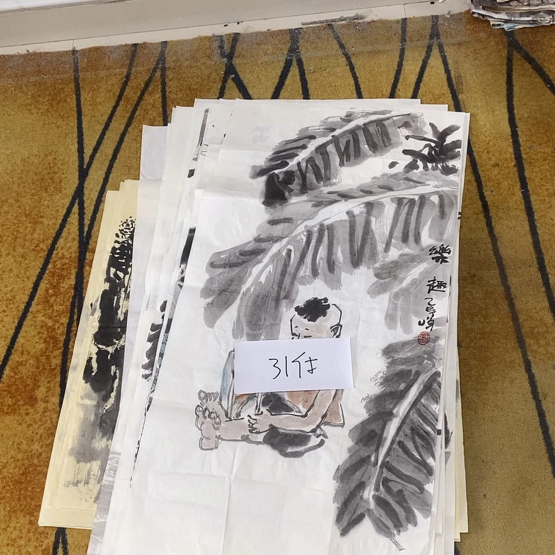 福***气国画50/100丁峰手绘画芯