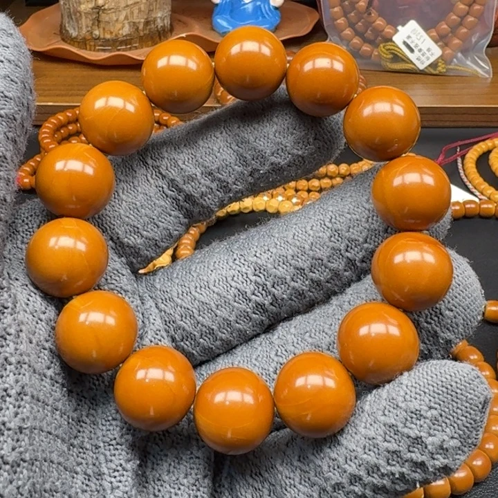 橄榄核手串/手链1.7精品正圆光珠