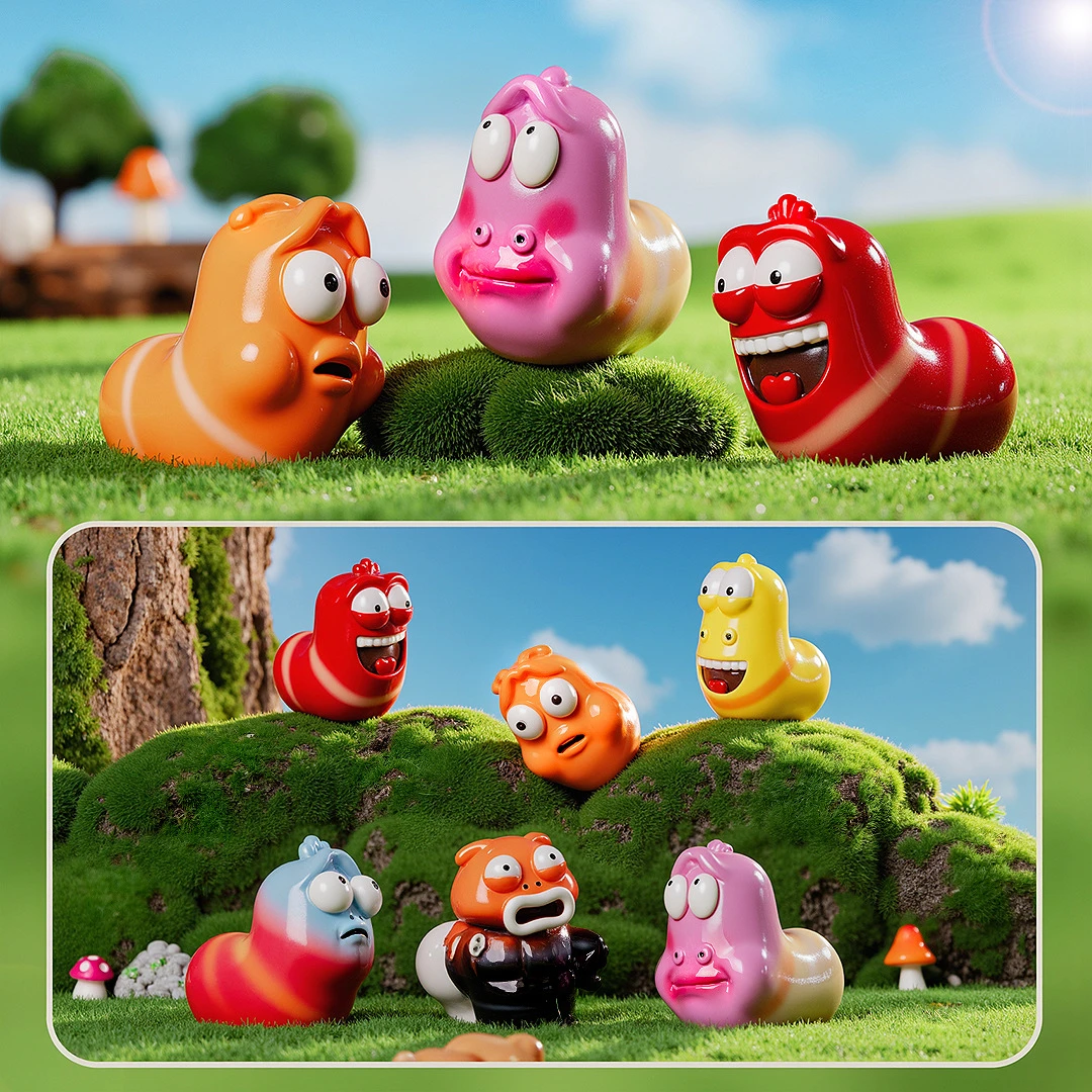 网红爆笑虫子树脂小摆件diy工艺品微景观卡通车摆件桌面摆件玩具