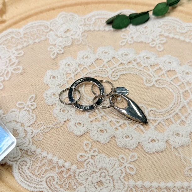 90新  【六六中古】孤品海水珍珠钥匙扣配饰ay1410