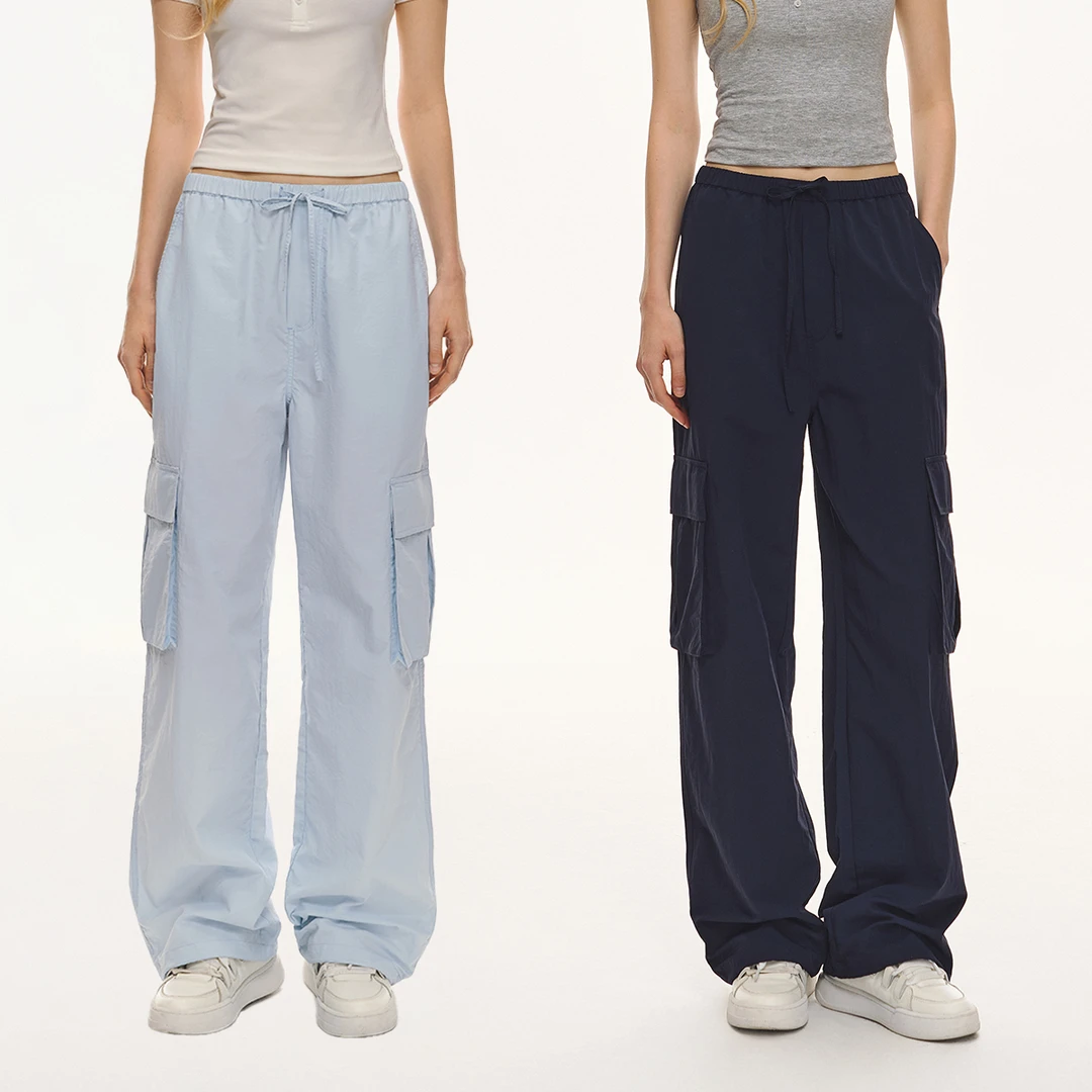 CLIMAX VISION轻薄干爽户外口袋伞兵工装裤女款可调节收脚直筒裤