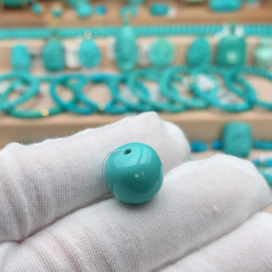 绿松石未镶嵌珠宝奇石13mm