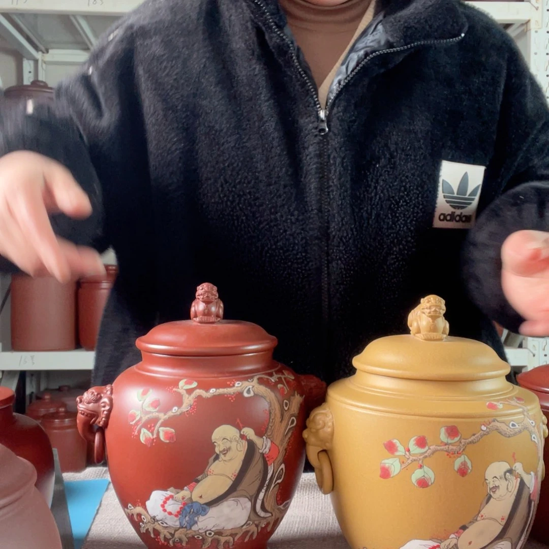 紫砂茶叶罐浮***山今天晚上