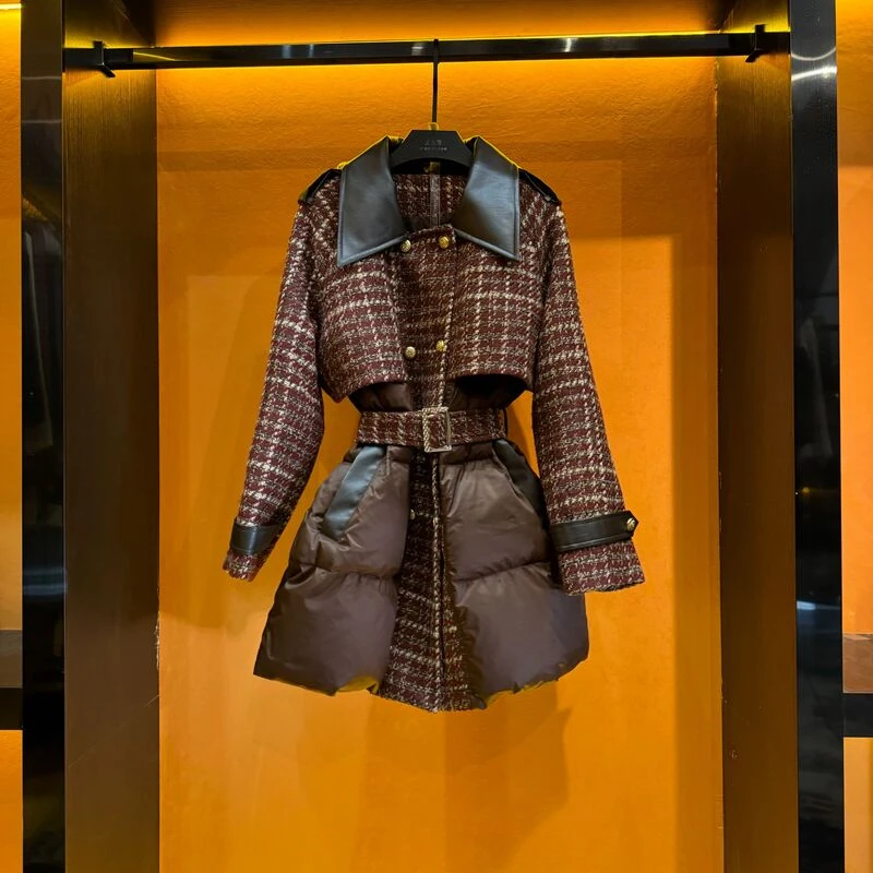 【小鬼专属】羽绒白鸭绒时尚轻奢高级感显瘦收腰LOVES-A1234