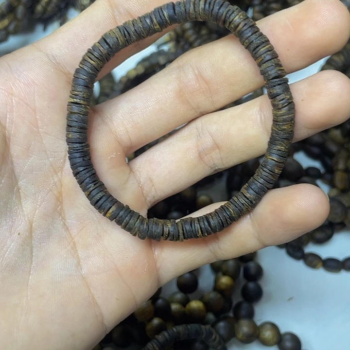 沉香沉香碎屑+沉水片片珠单圈5克加