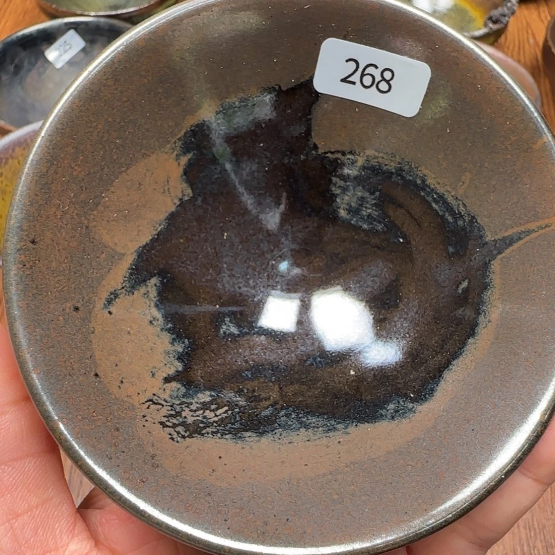 柴烧建盏茶盏茶杯268