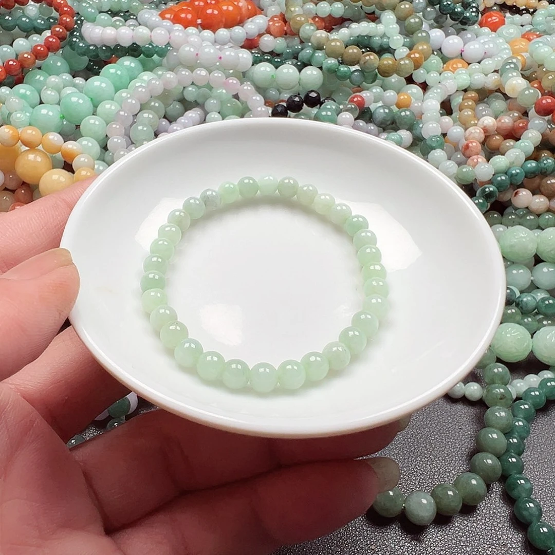 翡翠手链未镶嵌心***～货主老华