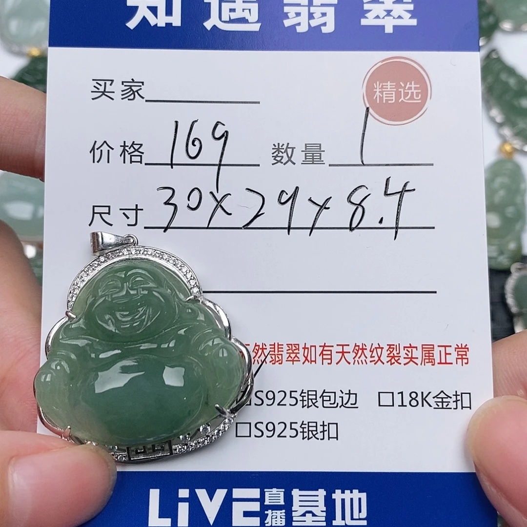翡翠银S925镶嵌颈饰