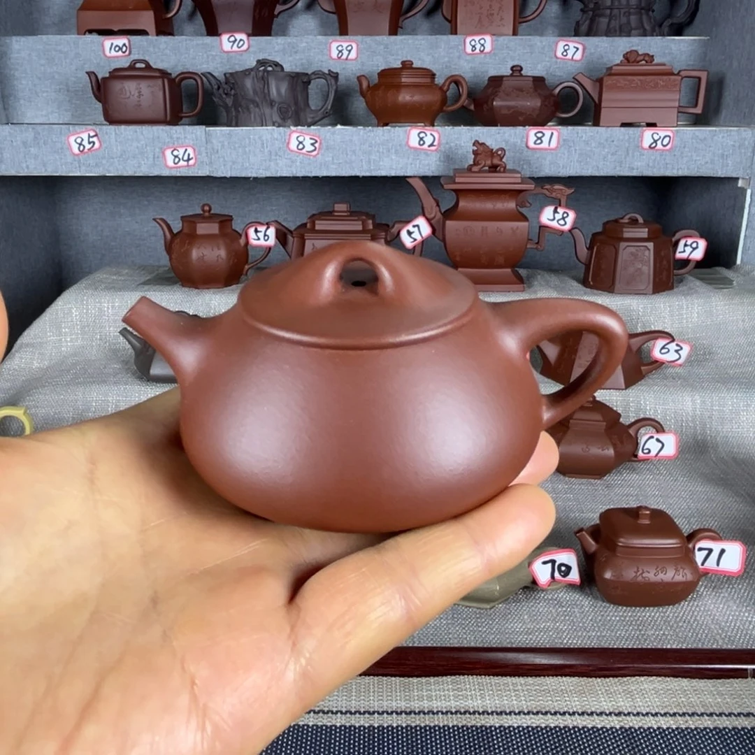 紫泥茶壶半手工制作