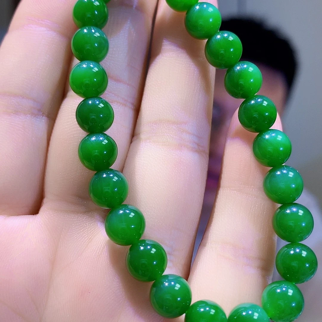 手链未镶嵌和田玉（碧玉）卡8