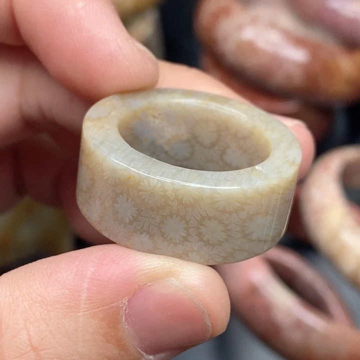 硅化玉未镶嵌项圈卡21