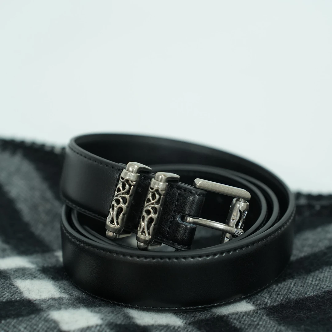 YUSHA/高档黑色小可腰带-D039