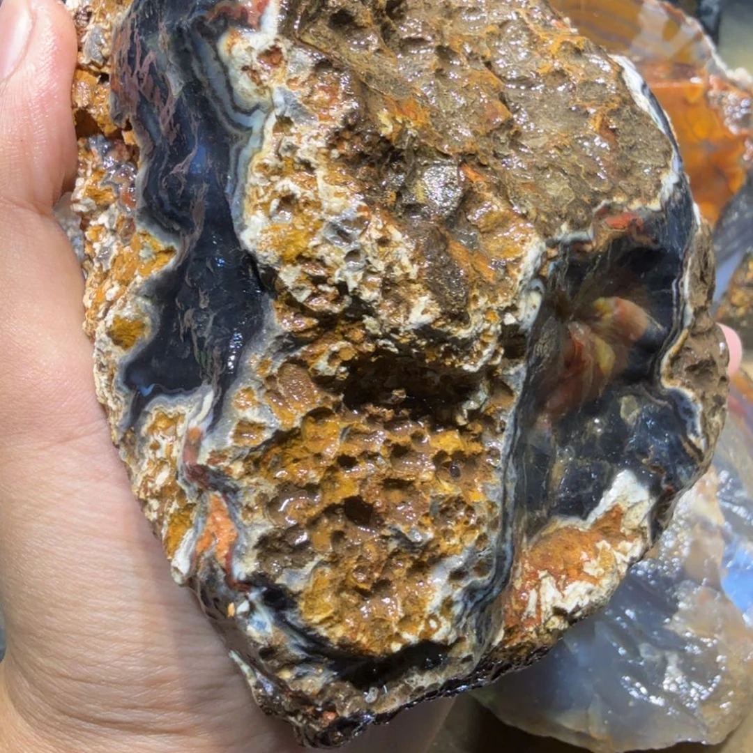 未镶嵌玛瑙/玉髓珠宝半成品