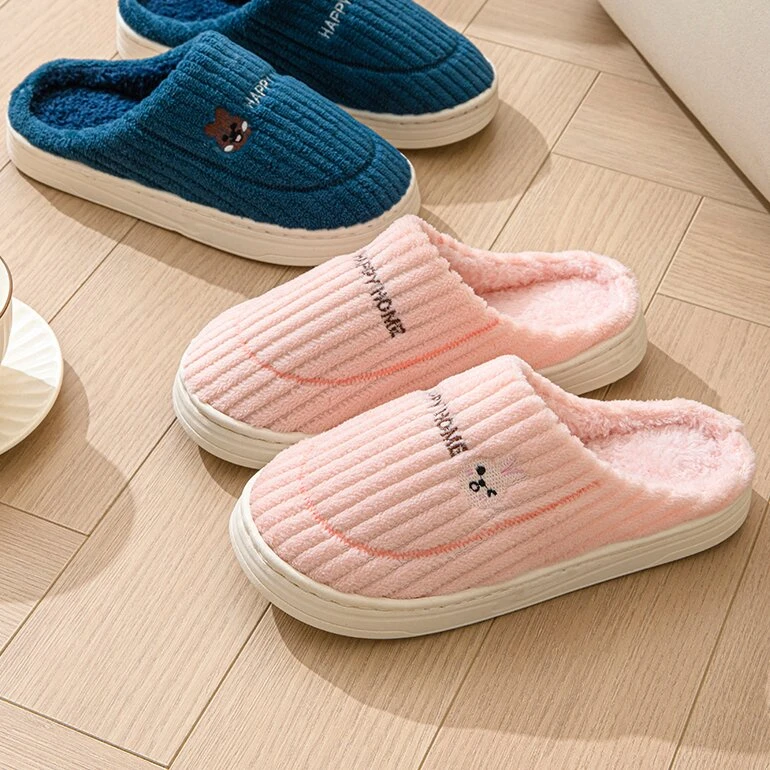 保暖踩屎感棉拖鞋毛毛拖鞋时髦冬季男女高级外穿冬天室内新款爆款