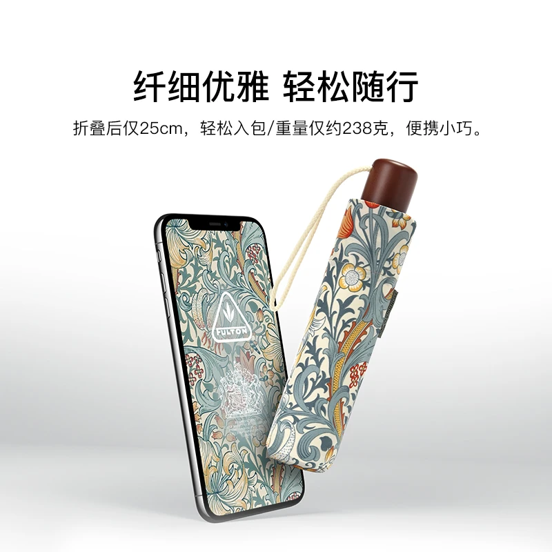 【奇居巍】MORRIS金百合折叠雨伞防晒#WFMM201UV新