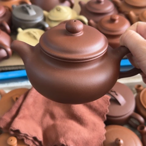 茶壶紫砂底槽清500cc