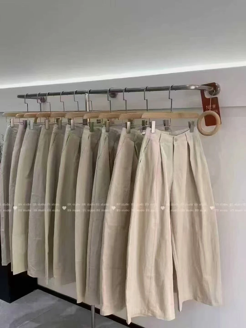 【小曦家】百搭高腰显瘦直筒阔腿裤女宽松显瘦休闲裤潮