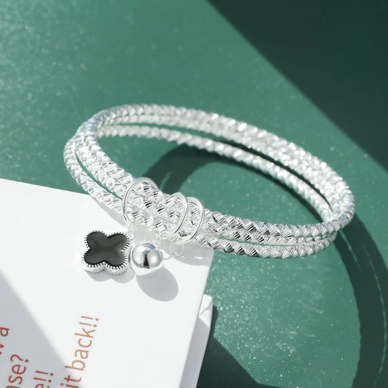 SZ049【清货专用】 满天星三线四叶草手镯