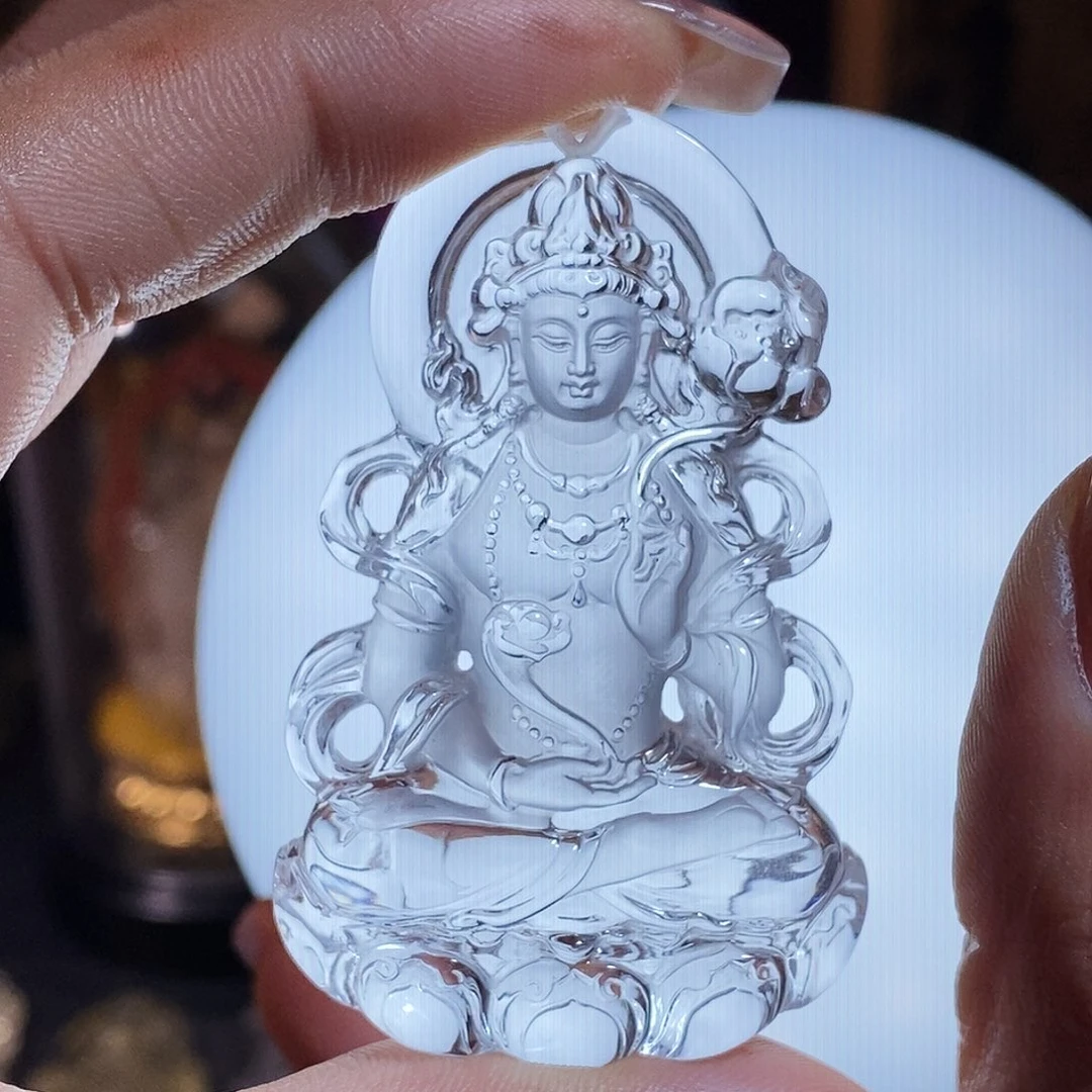 爱***团颈饰未镶嵌水晶吊坠