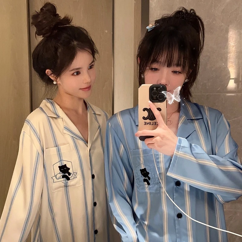 2025高品质野sp家小众轻奢夏季清爽凉感棉可外穿男女情侣睡衣套装