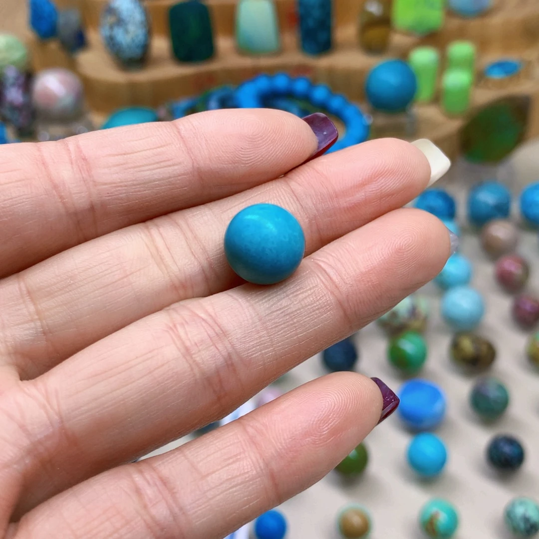 绿松石未镶嵌三彩随行