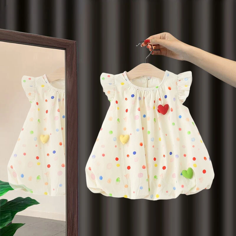 女童连衣裙夏装2025新款洋气儿童公主裙一周岁宝宝礼服夏季花苞裙