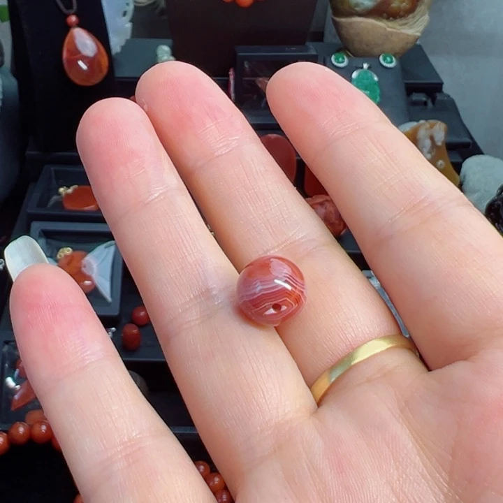 南红玛瑙单珠未镶嵌