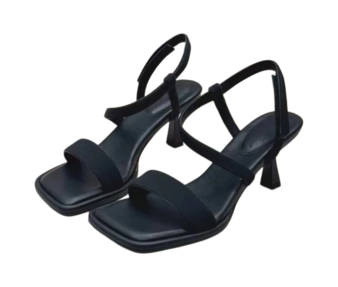 【聚新汇】3603-19春夏时尚高跟露趾凉鞋外穿凉鞋