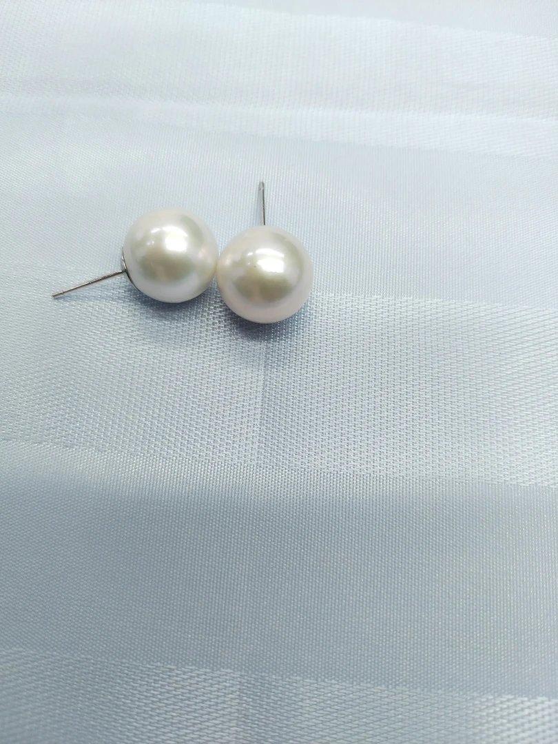 [春雨珍珠]11-12mm冷白天然淡水珍珠s925银气质款