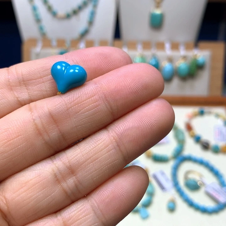 绿松石未镶嵌屁桃