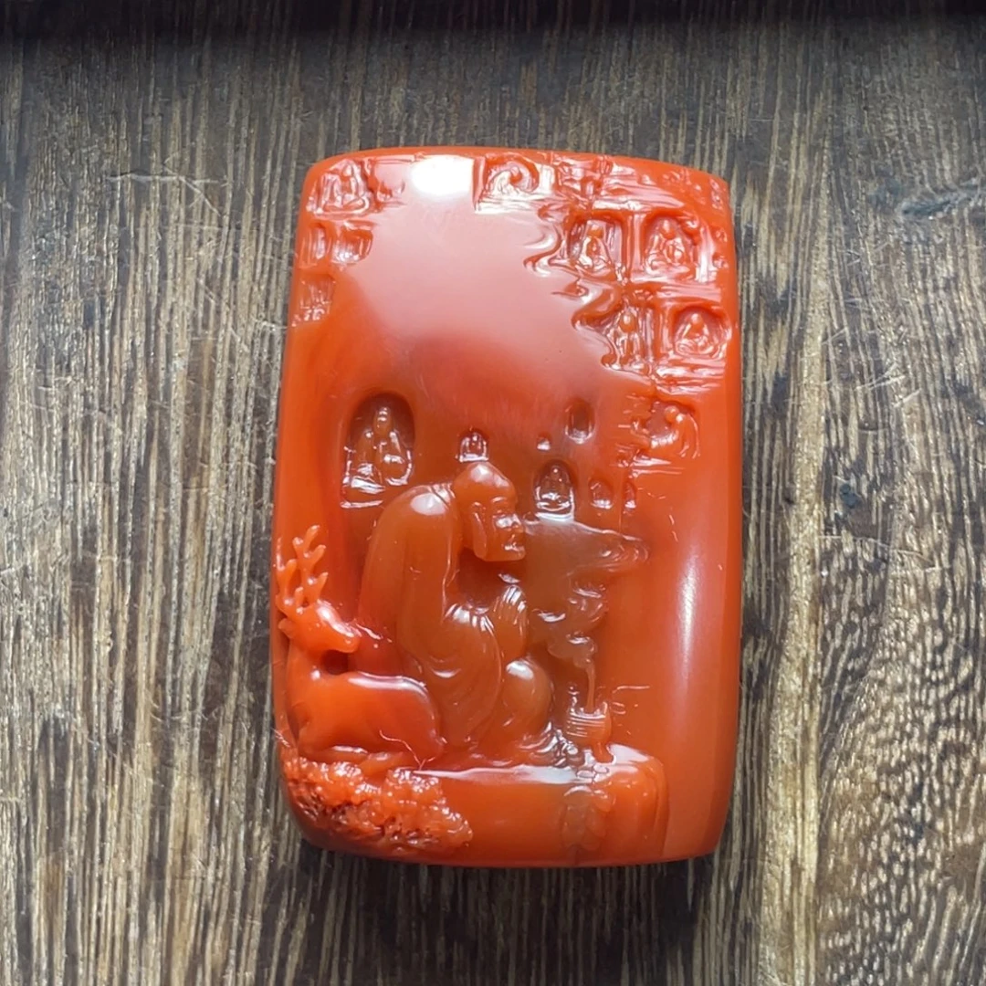 三***居南红玛瑙未镶嵌颈饰